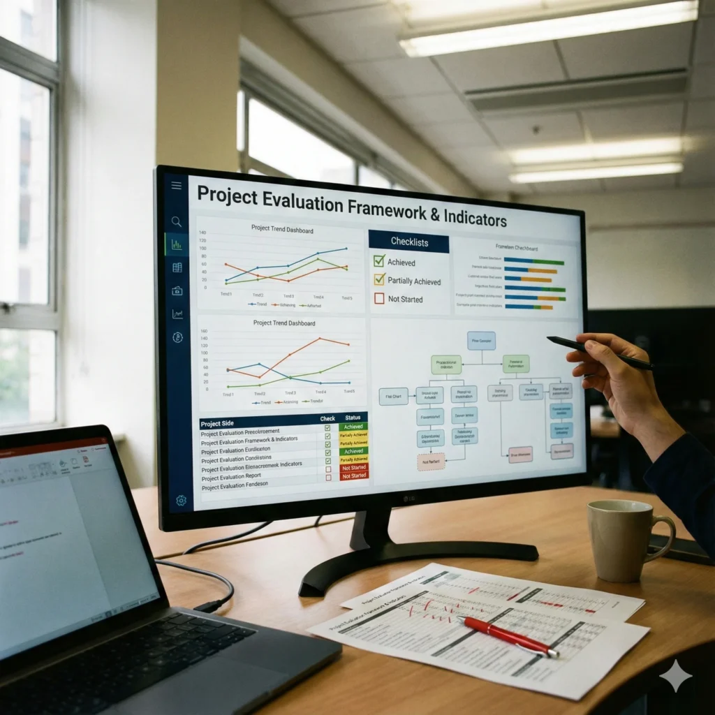 Project evaluation framework and performance indicators